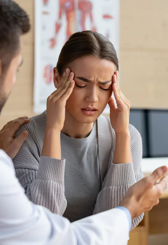 Пациент на приёме у доктора